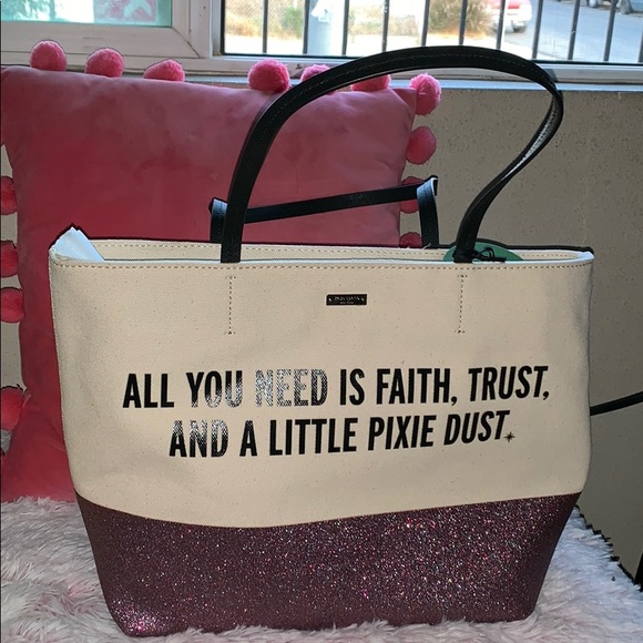 kate spade disney tote pixie dust